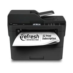 Printers Brother MFC-L2750DW XL Bundle Wireless Black & White Laser All-In-One Printer, Refresh Subscription Eligible