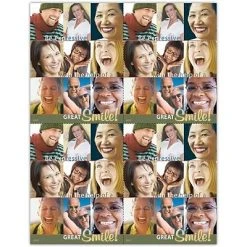 Medical Arts Press Dental Laser Postcards Photo Image Postcards; For Laser Printer; Be Expressive With The Help Of A Great Smile, 100/Pk