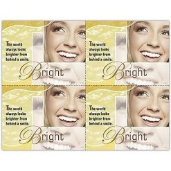 Medical Arts Press Dental Laser Postcards Photo Image Postcards; For Laser Printer; Bright, Yellow, 100/Pk