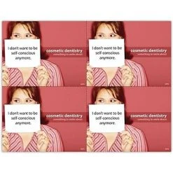 Medical Arts Press Dental Laser Postcards Photo Image Postcards; For Laser Printer; I Don't Want To Be Self-conscience Anymore, 100/Pk