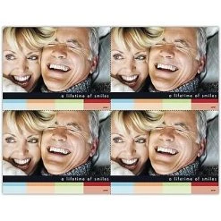 Medical Arts Press Dental Laser Postcards Photo Image Postcards; For Laser Printer; A Lifetime Of Smiles, Blank, 100/Pk