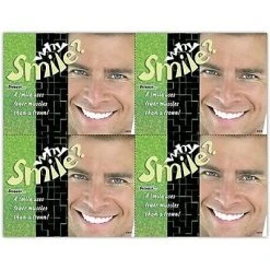 Medical Arts Press Dental Laser Postcards Photo Image Postcards; For Laser Printer; Why Smile, Smiles Use Fewer Muscles Than A Frown, 100/Pk