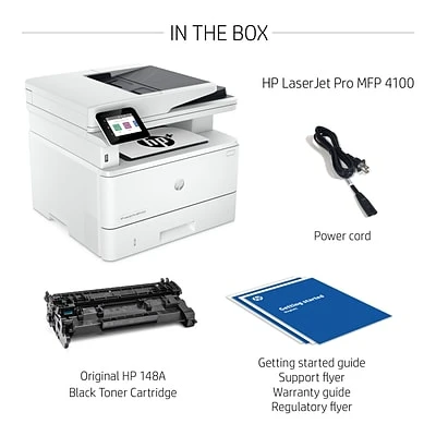 Printers HP LaserJet Pro MFP 4101fdne Black & White Printer, HP+ Smart Office, Fax, Bonus 3 Months Instant Ink (2Z618E#BGJ) 11 Printers HP LaserJet Pro MFP 4101fdne Black & White Printer, HP+ Smart Office, Fax, Bonus 3 Months Instant Ink (2Z618E#BGJ) - Image 9