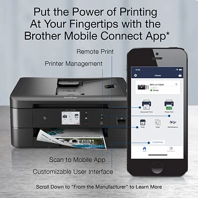 Printers Brother MFCJ1170DW Wireless Color All-in-One Inkjet Printer (MFCJ1170DW), Refresh Subscription Eligible 6 Printers Brother MFCJ1170DW Wireless Color All-in-One Inkjet Printer (MFCJ1170DW), Refresh Subscription Eligible - Image 4