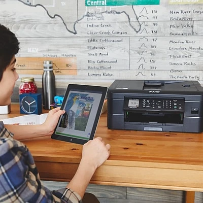 Printers Brother MFCJ1010DW Wireless Color All-in-One Inkjet Printer, Refresh Subscription Eligible 9 Printers Brother MFCJ1010DW Wireless Color All-in-One Inkjet Printer, Refresh Subscription Eligible - Image 7