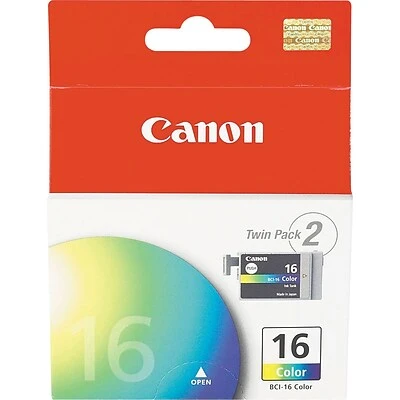 Canon BCI-16 Yellow Standard Yield Ink Cartridge, 2/Pack (9818A003) 3 Canon BCI-16 Yellow Standard Yield Ink Cartridge, 2/Pack (9818A003)