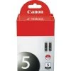 Canon PGI-5 Black Standard Yield Ink Cartridge, 2/Pack (0628B009)