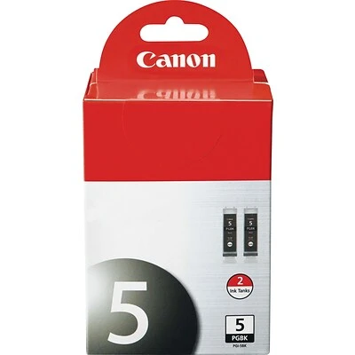 Canon PGI-5 Black Standard Yield Ink Cartridge, 2/Pack (0628B009) 3 Canon PGI-5 Black Standard Yield Ink Cartridge, 2/Pack (0628B009)