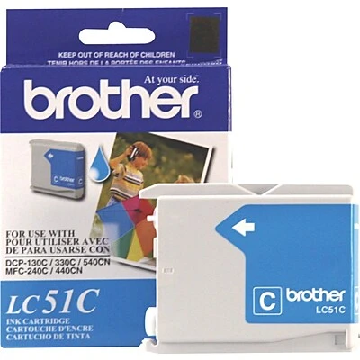 Brother LC51C Cyan Standard Ink Cartridge 3 Brother LC51C Cyan Standard Ink Cartridge