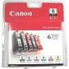 Canon BCI-6 Black Standard Yield Ink Cartridge, 6/Pack (4705A018AA)