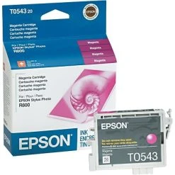 Epson T054 Magenta Standard Yield Ink Cartridge -Epson Shop s0160652 s7