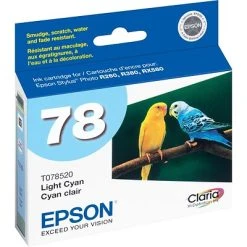 Epson T78 Light Cyan Standard Yield Ink Cartridge -Epson Shop s0197773 s7