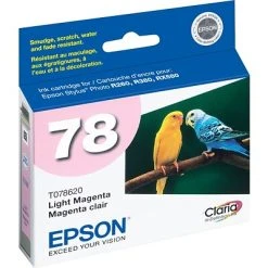 Epson T78 Light Magenta Standard Yield Ink Cartridge -Epson Shop s0197774 s7