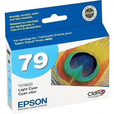 Epson T79 Light Cyan High Yield Ink Cartridge 3 Epson T79 Light Cyan High Yield Ink Cartridge