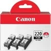 Canon PGI-220 Pigment Black Standard Yield Ink Cartridge, 3/Pack (2945B004)