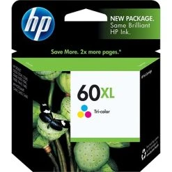 HP 60XL Tri-Color High Yield Ink Cartridge (CC644WN#140)