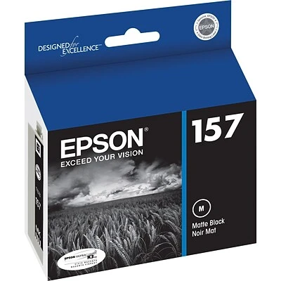 Epson T157 Ultrachrome Black Matte Standard Yield Ink Cartridge 3 Epson T157 Ultrachrome Black Matte Standard Yield Ink Cartridge