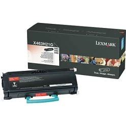Lexmark X463H21G Black High Yield Toner Cartridge