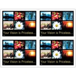 Medical Arts Press Eye Care Laser Postcards Scenic Postcards; For Laser Printer; Photo Montage, 100/Pk