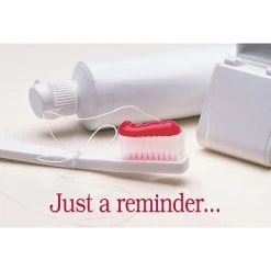 Medical Arts Press Dental Laser Postcards Photo Image Postcards; For Laser Printer; Brush, Paste, Floss, 100/Pk