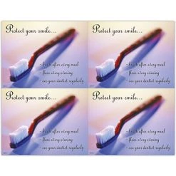 Medical Arts Press Dental Laser Postcards Photo Image Postcards; For Laser Printer; Protect Your Smile, 100/Pk