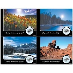 Medical Arts Press Eye Care Assorted Laser Postcards Scenic Assorted Postcards; For Laser Printer; Nature Photos, 100/Pk