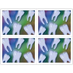 Medical Arts Press Dental Laser Postcards Graphic Image Postcards; For Laser Printer; Teeth Photo, 100/Pk