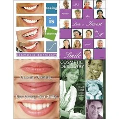 Medical Arts Press Dental Assorted Laser Postcards Photo Image Assorted Postcards; For Laser Printer; Seeing Is Believing, You'll Love Your Smile, 100/Pk