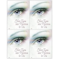 Medical Arts Press Eye Care Laser Postcards Photo Image Postcards; For Laser Printer; Eyes Are Precious, 100/Pk