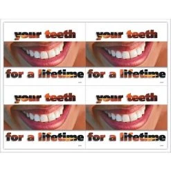 Medical Arts Press Dental Laser Postcards Cosmetic Dentistry Postcards; For Laser Printer; Photo Of Teeth Deluxe, 100/Pk