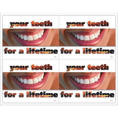 Medical Arts Press Dental Laser Postcards Cosmetic Dentistry Postcards; For Laser Printer; Photo Of Teeth Deluxe, 100/Pk 3 Medical Arts Press Dental Laser Postcards Cosmetic Dentistry Postcards; For Laser Printer; Photo Of Teeth Deluxe, 100/Pk