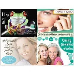 Medical Arts Press Dental Assorted Laser Postcards Photo Image Assorted Postcards; For Laser Printer; Aging Pop Dental, 100/Pk