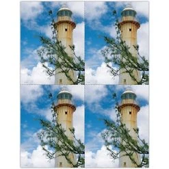 Medical Arts Press Generic Laser Postcards Photo Image Postcards; For Laser Printer; Lighthouse Branch, 100/Pk