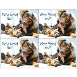 Medical Arts Press Generic Laser Postcards Photo Image Postcards; For Laser Printer; Cat, Dog Miss You, 100/Pk