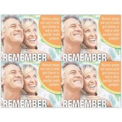 Medical Arts Press Dental Laser Postcards Photo Image Postcards; For Laser Printer; Oral Care, Avoid Gum Disease, 100/Pk