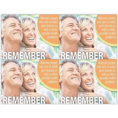 Medical Arts Press Dental Laser Postcards Photo Image Postcards; For Laser Printer; Oral Care, Avoid Gum Disease, 100/Pk 3 Medical Arts Press Dental Laser Postcards Photo Image Postcards; For Laser Printer; Oral Care, Avoid Gum Disease, 100/Pk