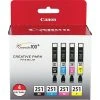 Canon CLI-251 Black/Cyan/Magenta/Yellow Standard Yield Ink Cartridge, 4/Pack (6513B004) -Epson Shop s0849138 s7