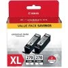 Canon PGI-270XL Pigment Black High Yield Ink Cartridge, 2/Pack (0319C005) -Epson Shop s0999110 s7