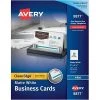 Avery® Business Cards For Inkjet Printers Avery® Clean Edge® Printable Business Card, 2'' X 3.5'', White, 400/Box (08877) -Epson Shop s1063271 s7