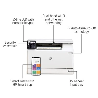 Printers HP Color LaserJet Pro M182nw Wireless All-in-One Laser Printer (7KW55A) 5 Printers HP Color LaserJet Pro M182nw Wireless All-in-One Laser Printer (7KW55A) - Image 3