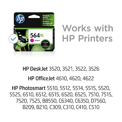 HP 564XL Magenta High Yield Ink Cartridge (CB324WN#140) 4 HP 564XL Magenta High Yield Ink Cartridge (CB324WN#140) - Image 2