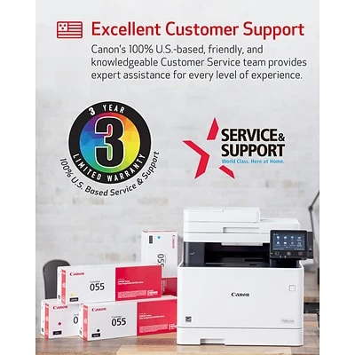 Printers Canon Color imageCLASS MF743Cdw Wireless Color Laser All-In-One Printer 9 Printers Canon Color imageCLASS MF743Cdw Wireless Color Laser All-In-One Printer - Image 7