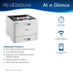 Printers Brother HL-L8260CDW USB, Wireless, Network Ready Color Laser Printer 8 Printers Brother HL-L8260CDW USB, Wireless, Network Ready Color Laser Printer -Epson Shop sp111769573 s7