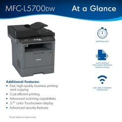 Printers Brother MFC-L5700DW USB, Wireless, Network Ready Black & White Laser All-In-One Printer -Epson Shop sp111769671 s7