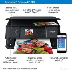 Printers Epson Expression Premium XP-6100 Wireless Color Inkjet Small-In-One Printer -Epson Shop sp113035725 s7