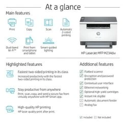 Printers HP LaserJet MFP M234dw Wireless Black & White All-in-One Printer, Instant Ink Ready (6GW99F) 13 Printers HP LaserJet MFP M234dw Wireless Black & White All-in-One Printer, Instant Ink Ready (6GW99F) -Epson Shop sp124107595 s7