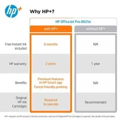Printers HP OfficeJet Pro 8025e Wireless Color All-in-One Printer Includes 6 Months Of FREE Ink With HP+ (1K7K3A) -Epson Shop sp124115171 s7