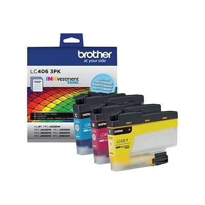 Brother LC4063PKS Cyan/Magenta/Yellow Standard Yield Ink Cartridges, 3/Pack 5 Brother LC4063PKS Cyan/Magenta/Yellow Standard Yield Ink Cartridges, 3/Pack - Image 3
