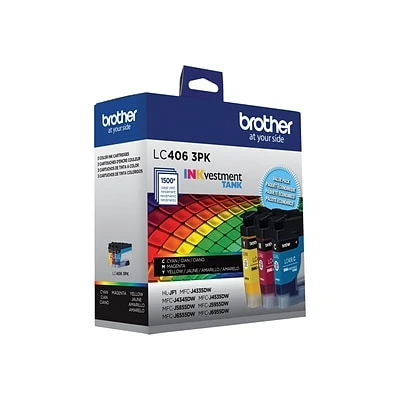 Brother LC4063PKS Cyan/Magenta/Yellow Standard Yield Ink Cartridges, 3/Pack 6 Brother LC4063PKS Cyan/Magenta/Yellow Standard Yield Ink Cartridges, 3/Pack - Image 4