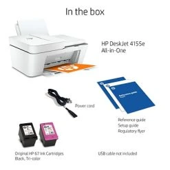 Printers HP DeskJet 4155e Wireless Color All-in-One Printer Includes 6 Months Of FREE Ink With HP+ (26Q90A) -Epson Shop sp126566341 s7